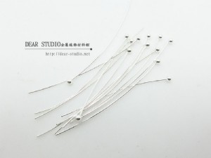 30mm珠針(銀色)